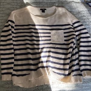 Knit striped sweater